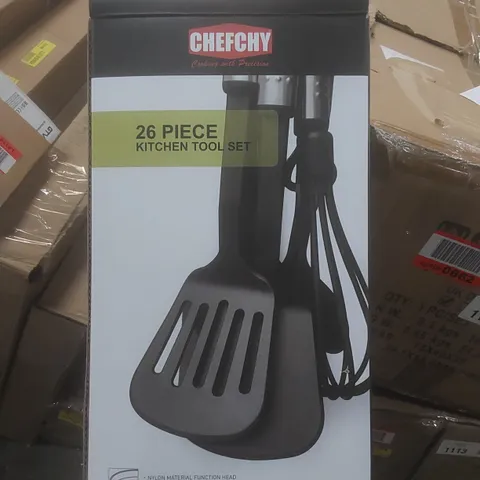 BOXED CHEFCHY 26 PIECE NYLON UTENSIL SET