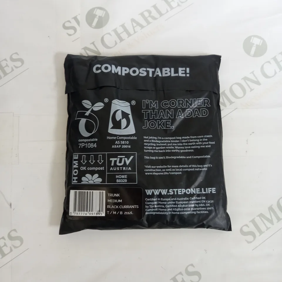 SEALED STEPONE TRUNKS IN BLACK CURRANTS MEDIUM