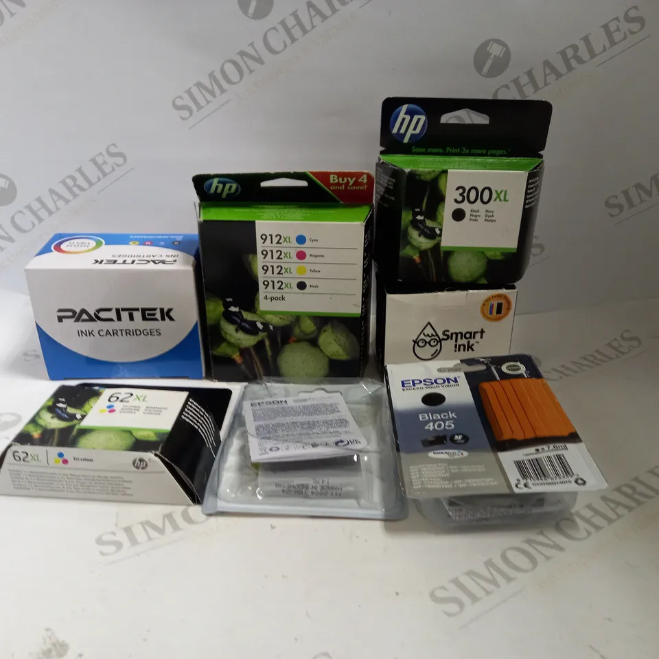 LOT TO CONTAIN APPROX. 25 ASSORTED INK CARTRIDGES, BRANDS AND COLOURS VARY 