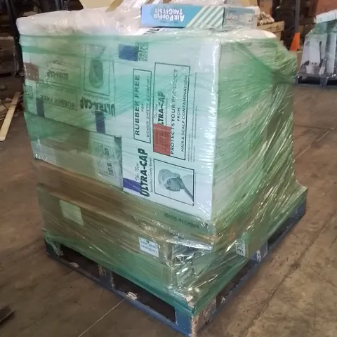 PALLET OF ASSORTED HOUSEHOLD GOODS AND PRODUCTS TO INCLUDE;HAIR NETS,KIDS AIR POPPER TOY,SHELVING UNIT,ELECTRIC KEYBOARD