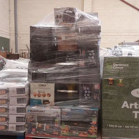 PALLET CONTAINING A LARGE ASSORTMENT OF UNCHECKED ELECTRICAL PRODUCTS INCLUDING: AIRFRYERS, ESPRESSO MACHINES, DEEP FRYERS, TOASTED SANDWICH MAKERS ECT