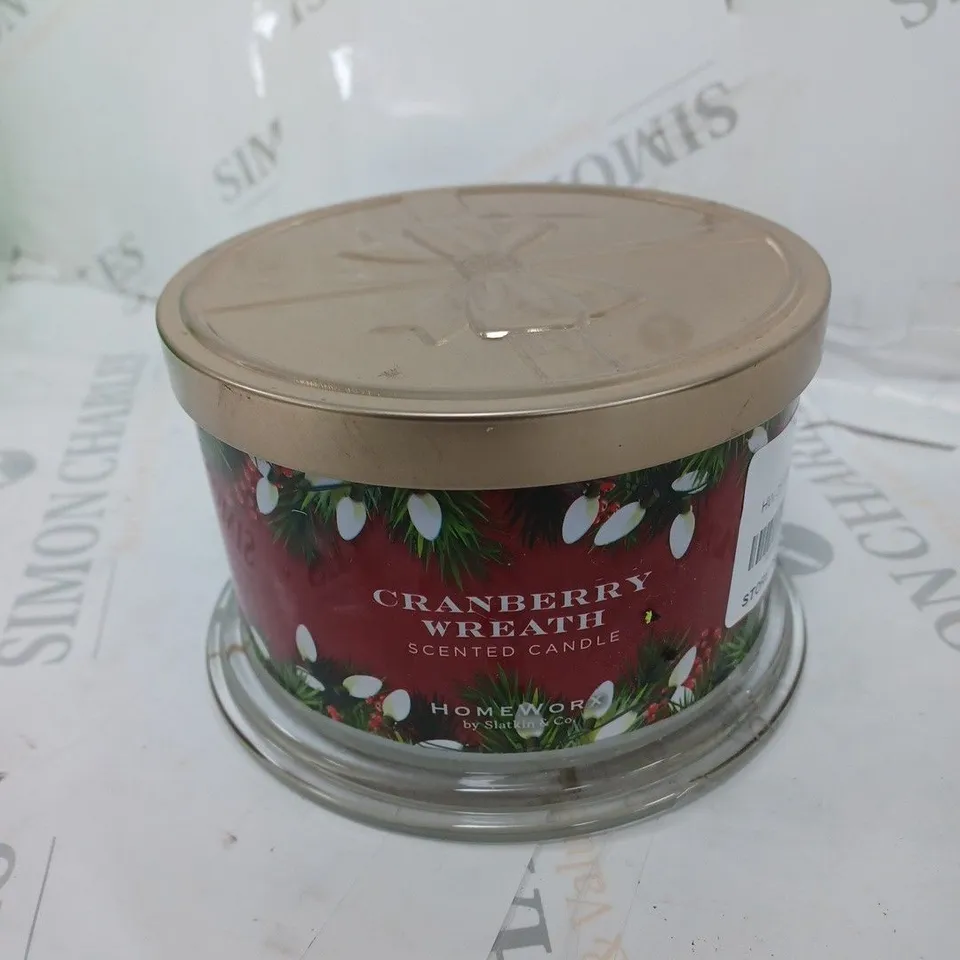 BOXED HOMEWORX  CHRISTMAS THEMED SCENTED CANDLES