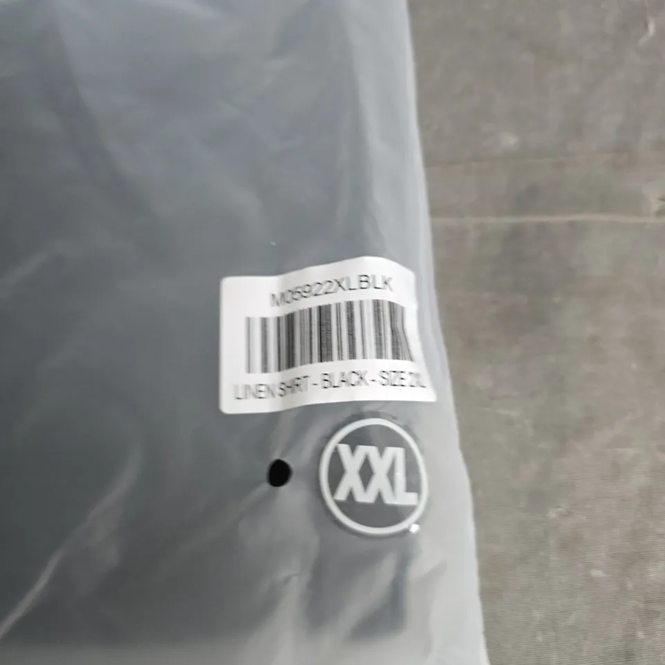 LEGEND LINEN SHIRT – BLACK – UK SIZE XXL