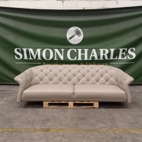 DANETTI LUXE NATURAL LEATHER 3 SEATER SOFA