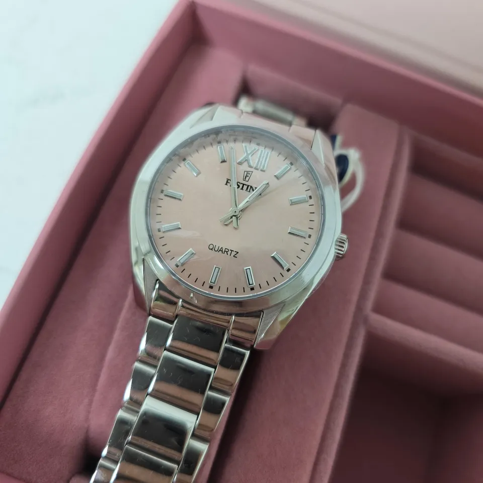 BOXED FESTINA F20622/2 WOMEN'S BOYFRIEND ALEGRIA PINK DIAL WATCH