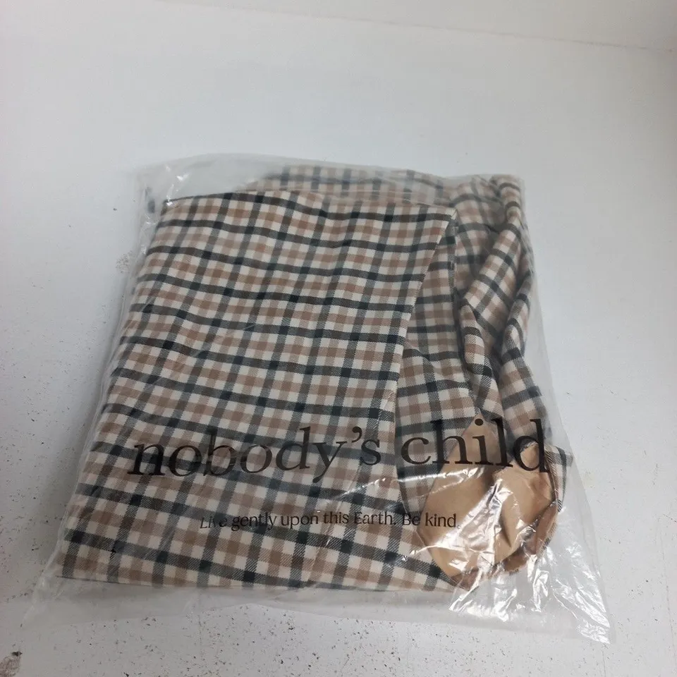 NOBODY'S CHILD JACKIE WAISTCOAT – CHECKED PATTERN, UK 16