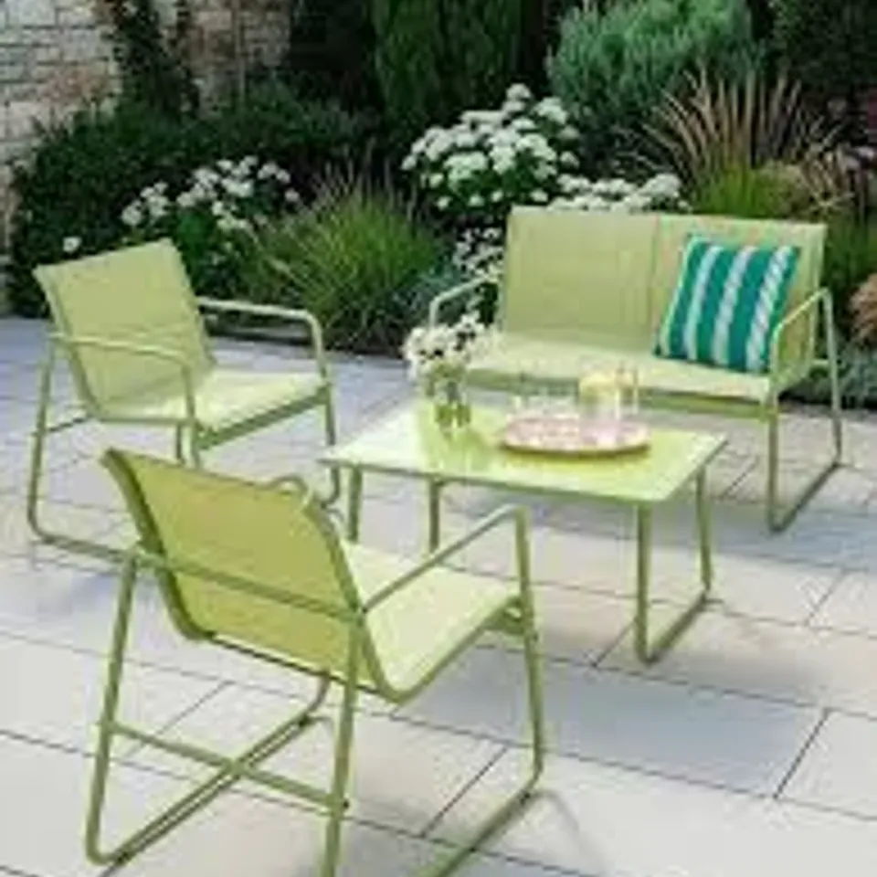 BOXED AMALFI SOFA SET GREEN