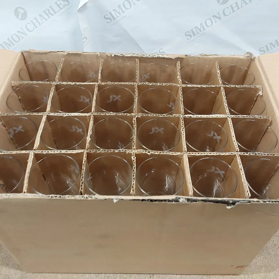 BOX OF APPROXIMATELY 40X EXCEL TUMBLER GLASSES - 150ML (1 BOX)