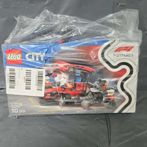 LEGO CITY F1 PIT STOP & PIT CREW WITH FERRARI CAR 60443