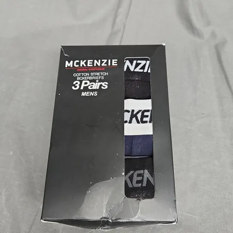 BOXED MCKENZIE COTTON STRETCH BOXERBRIEFS - X3 - SIZE XL