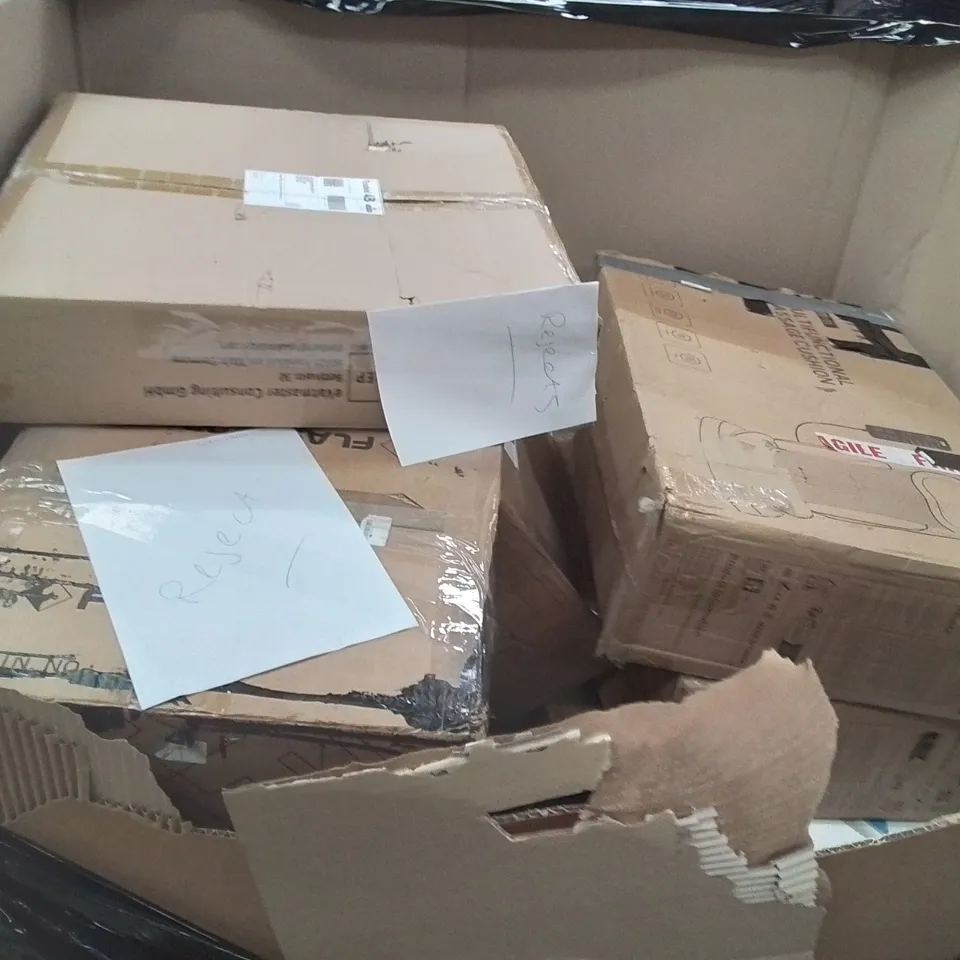 PALLET OF ASSORTED HOUSEHOLD GOODS AND PRODUCTS TO INCLUDE;SCOOTER,MONITOR,SHOWER TENT