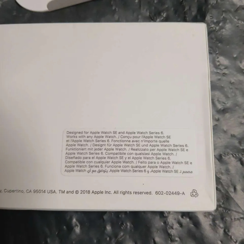 APPLE WATCH SPORT BAND – BLACK, 40MM – BOXED
