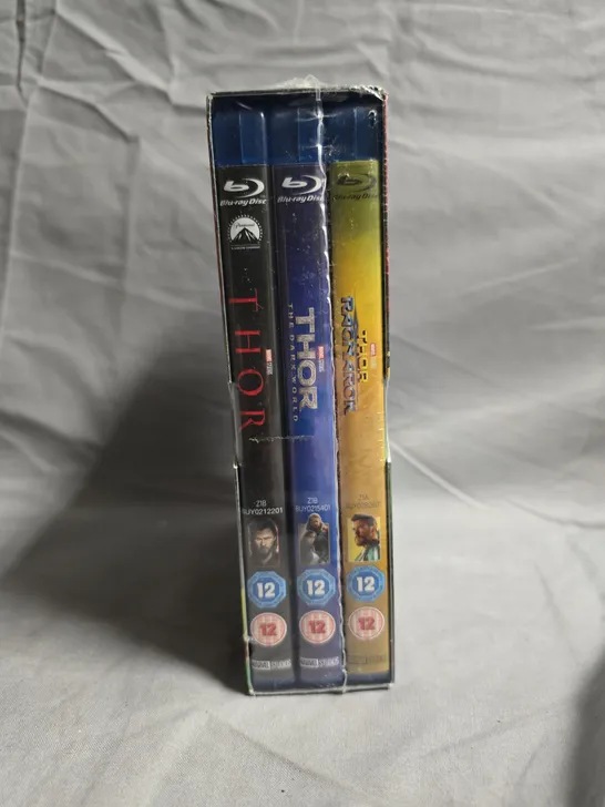 Lot 4155: THOR 3-MOVIE COLLECTION BLU-RAY BOX SET (THOR, THE DARK WORLD ...