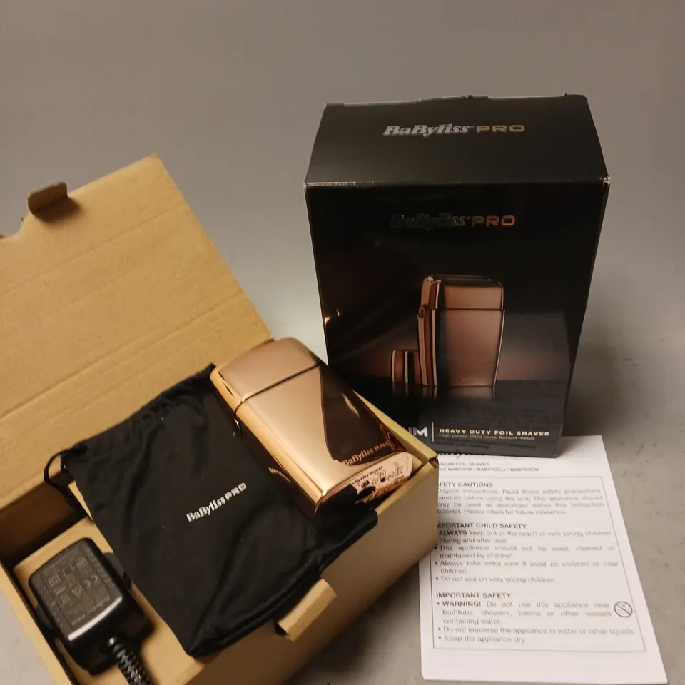 BOXED BABYLISS PRO TITANIUM FOIL SHAVER