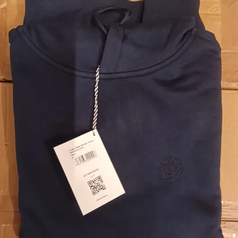 BRAND NEW BRASS MONKEY HOODIES - NAVY SIZE MEDIUM APPROXIMATELY 11