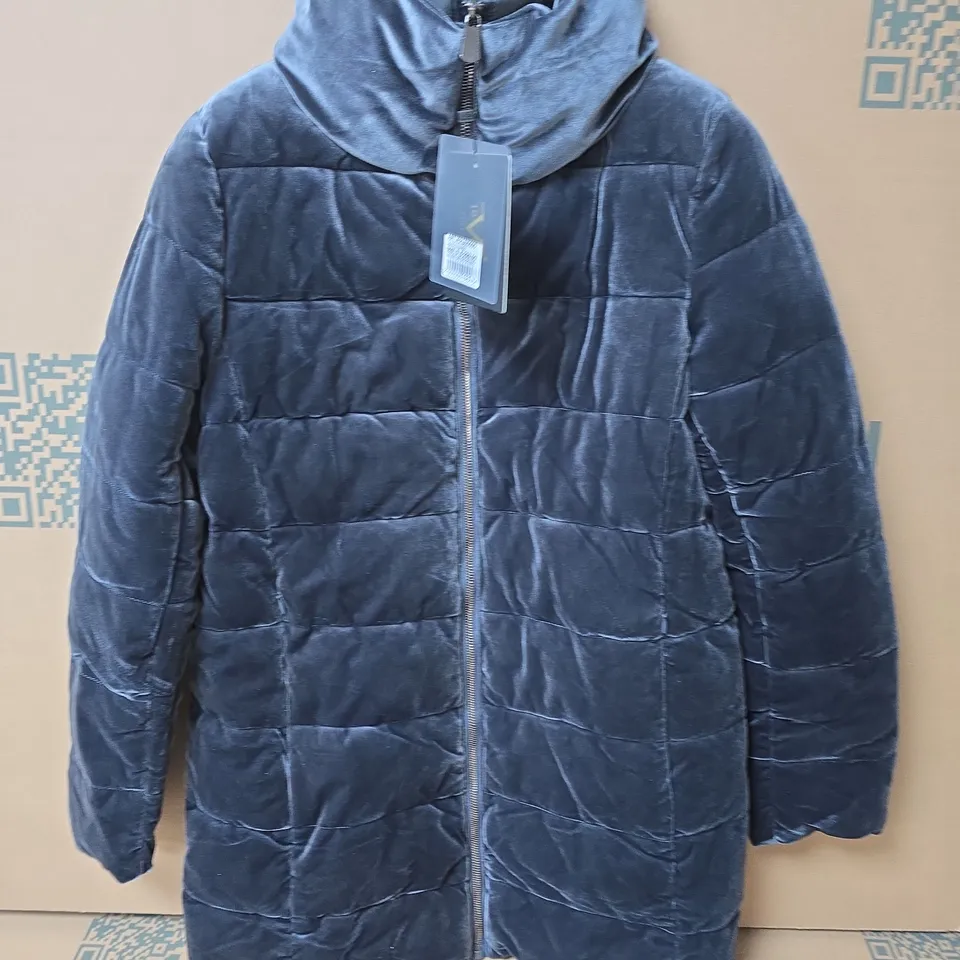 19V69 ITALIA GIUBOTTI LUNGO LONG COAT IN GREY - SMALL