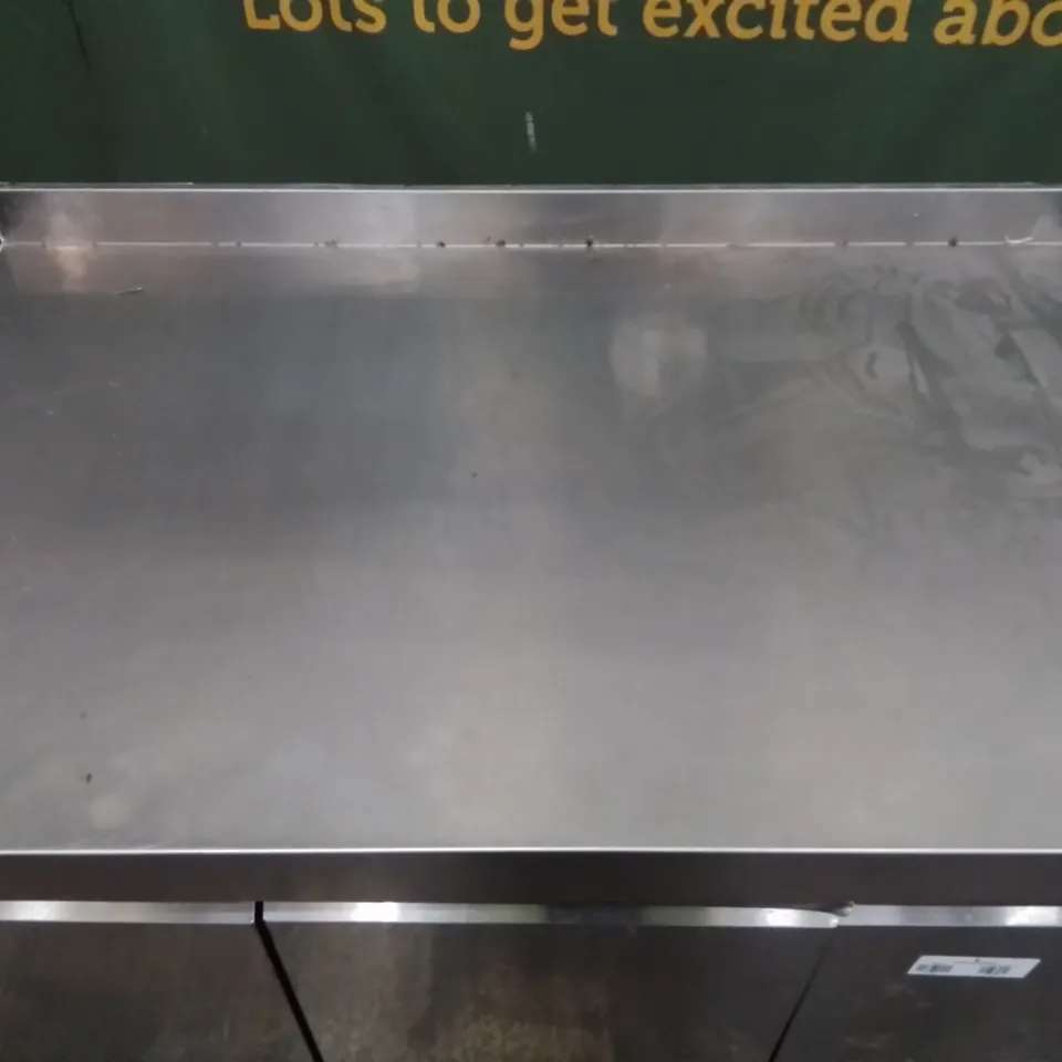 COMMERCIAL FOOD PREP STATION WITH UNDER COUNTER CABINETS 