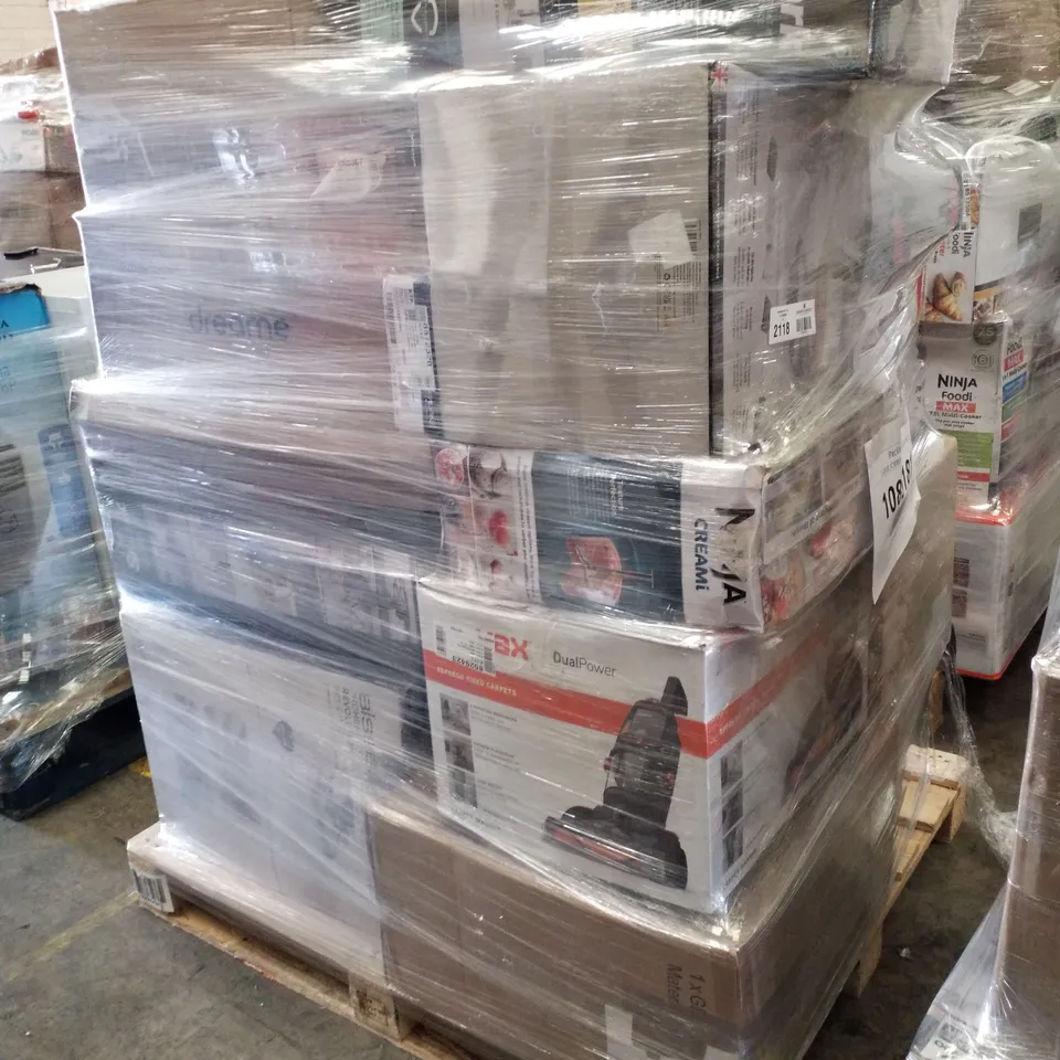 PALLET OF APPROXIMATELY 35 UNPROCESSED RAW RETURN HOUSEHOLD AND ELECTRICAL GOODS TO INCLUDE;