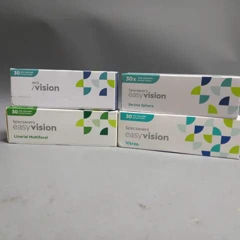 APPROXIMATELY 20 ASSORTED SPECSAVERS EASY VISION 30PCS DISPOSABLE CONTACT LENSES