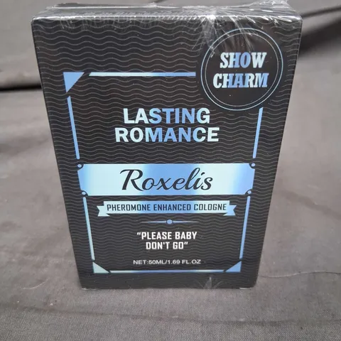 BOXED AND SEALED SHOW CHARM LASTING ROMANCE ROXELIS PHEROMONE ENHANCED COLOGNE PLEASE BABY DONT GO 50ML