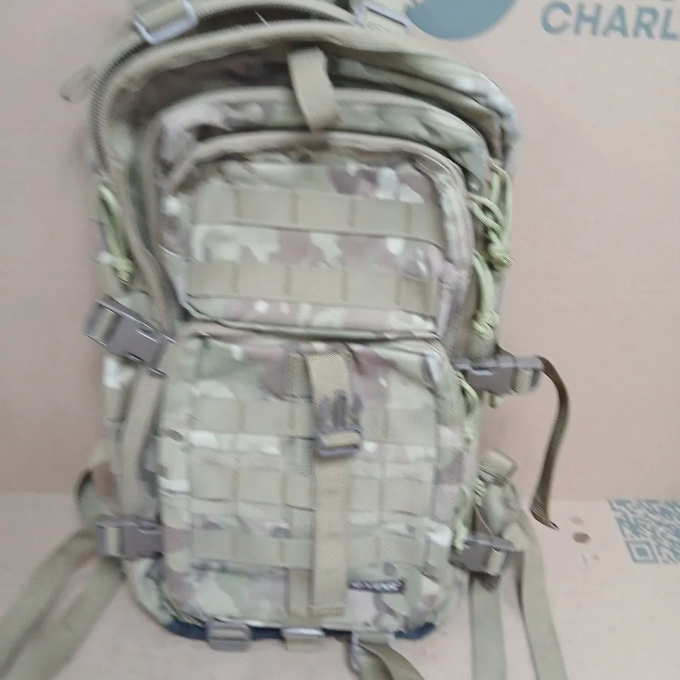 CAMOUFLAGE MOLLE TACTICAL BACKPACK WITH MULTIPLE COMPARTMENTS