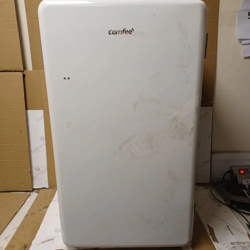 COMFEE' RETRO UNDER COUNTER FRIDGE, 93L WITH CHILLER BOX, WHITE - RCD93WH1RT(E) (COLLECTION ONLY)