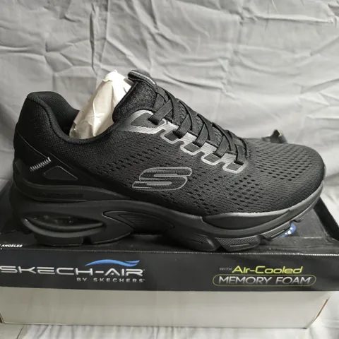 SKECH-AIR BY SKECHERS – BLACK MEMORY FOAM MESH SNEAKERS (PAIR, BOXED) - SIZE 10
