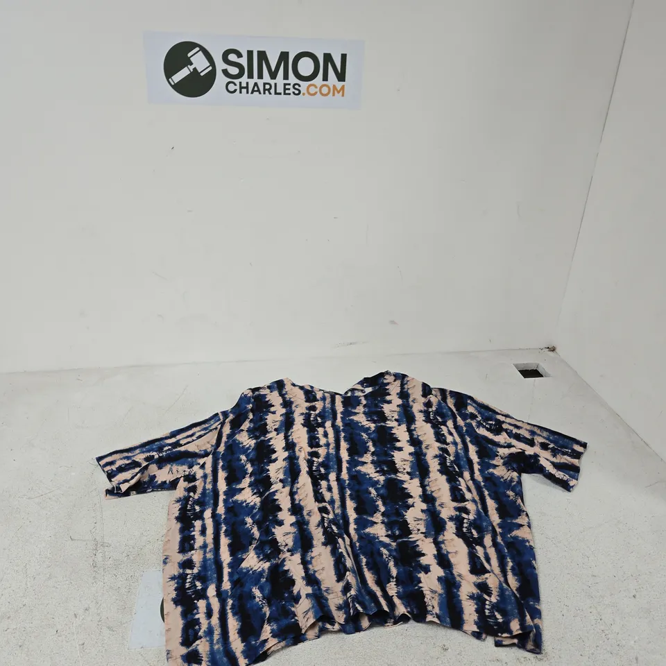 MASAI COPENHAGEN BLUE TIE-DYE TOP – UK SIZE S