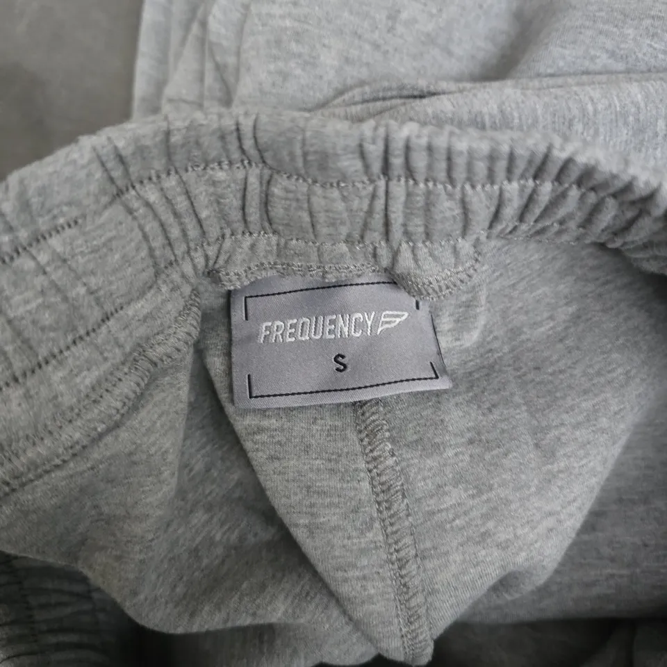 UK SIZE S FREQUENCY GREY SWEATPANTS