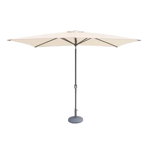 BOXED ALAXIE GREY 2.4MX3M CRANK AND TILT RECTANGULAR PARASOL (1 BOX)