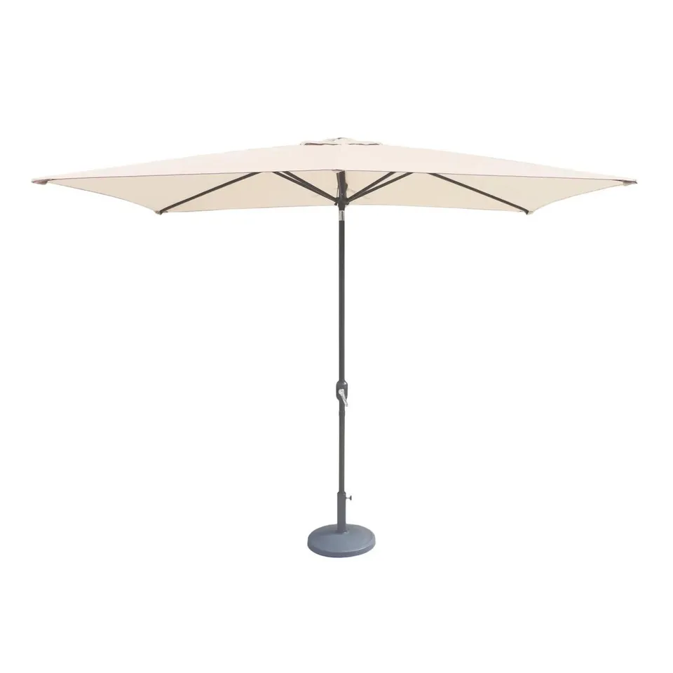 BOXED ALAXIE GREY 2.4MX3M CRANK AND TILT RECTANGULAR PARASOL (1 BOX)