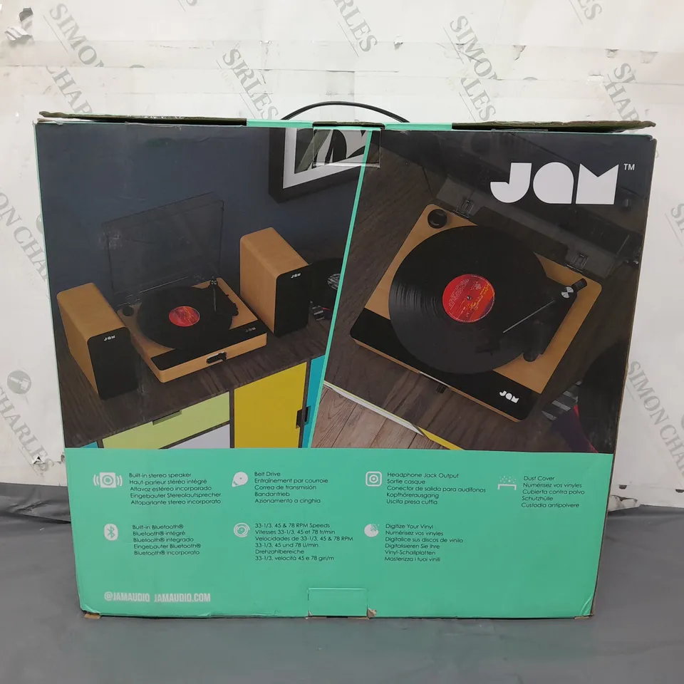 BOX OF 4 BOXED JAM BLUETOOTH SOUND STREAM+ TURNTABLE 