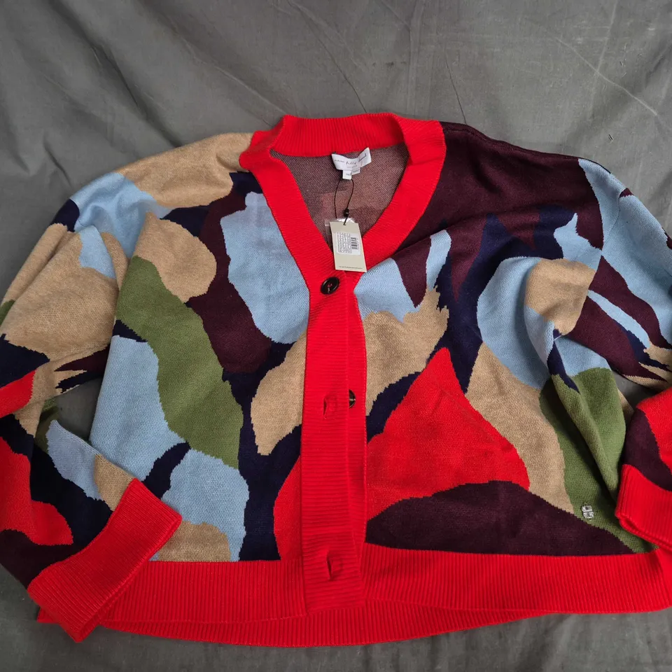 NEVER FULLY DRESSED NAVY ABSTRACT CARDIGAN – XXL