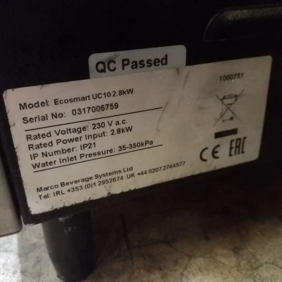 MARCO ECOSMART UC10 BOILER