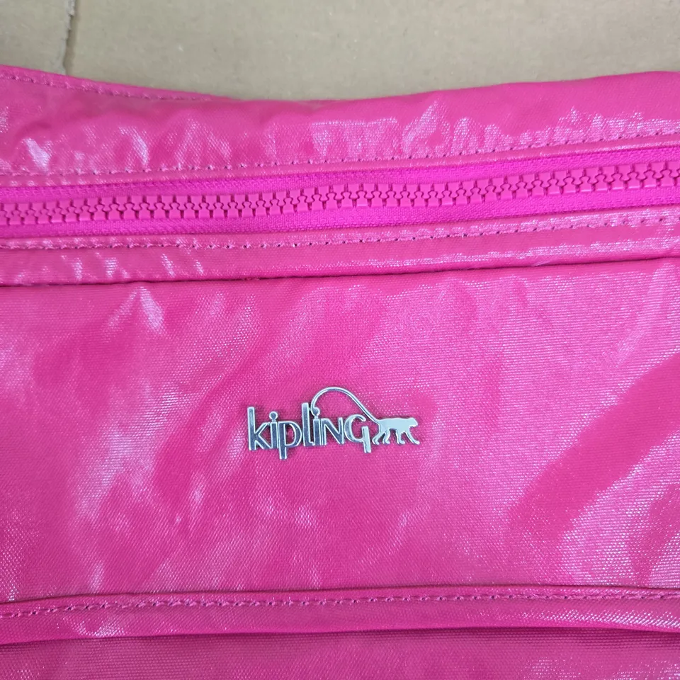KIPLING PINK NYLON CROSSBODY BAG 