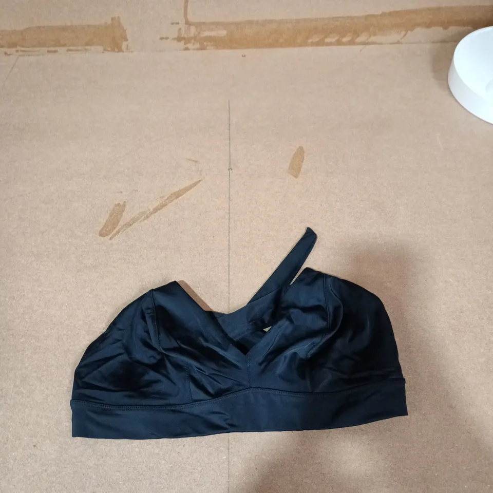 MISS MANDALAY LONDON CROSS BACK BIKINI TOP – BLACK, UK 34E