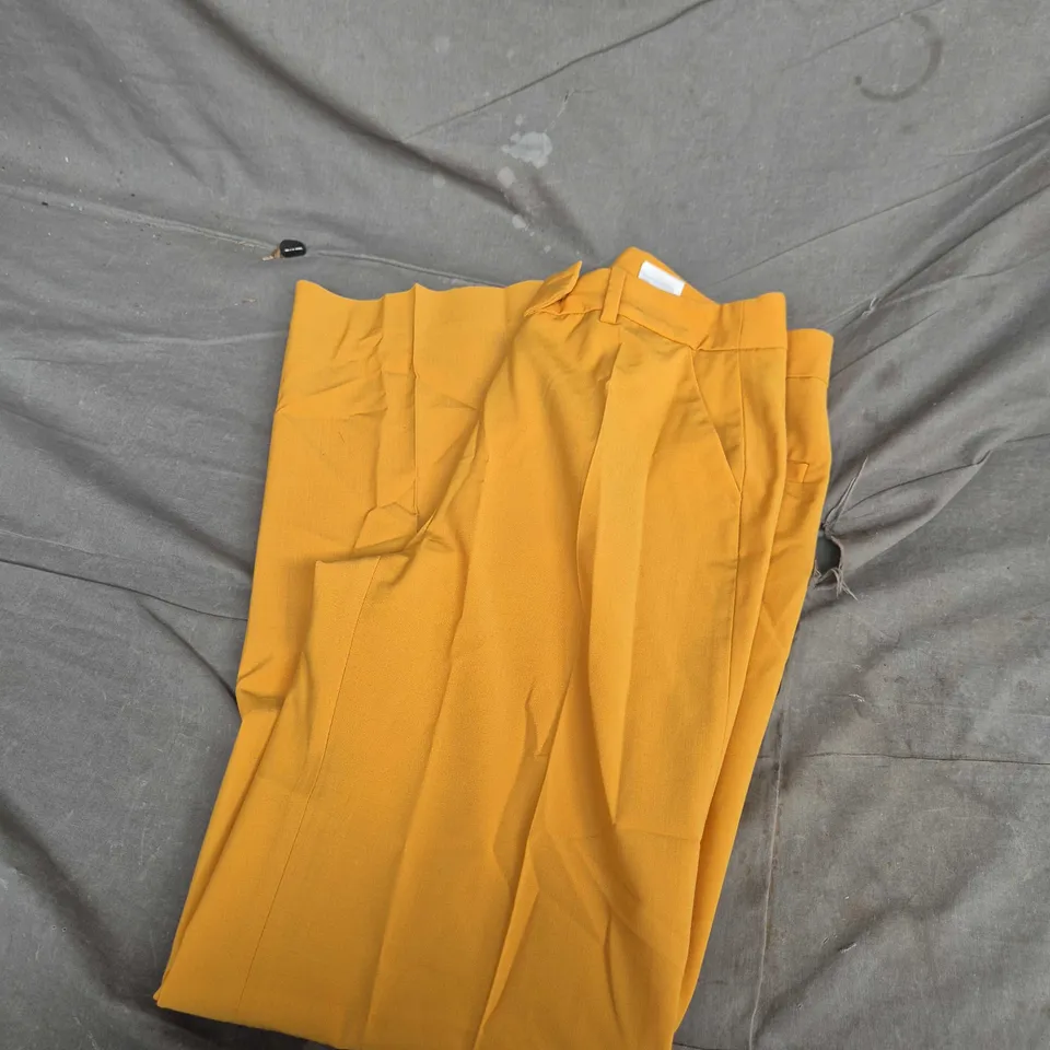 & OTHER STORIES (LOS ANGELES ATELIER) MUSTARD YELLOW TROUSERS, UK 10