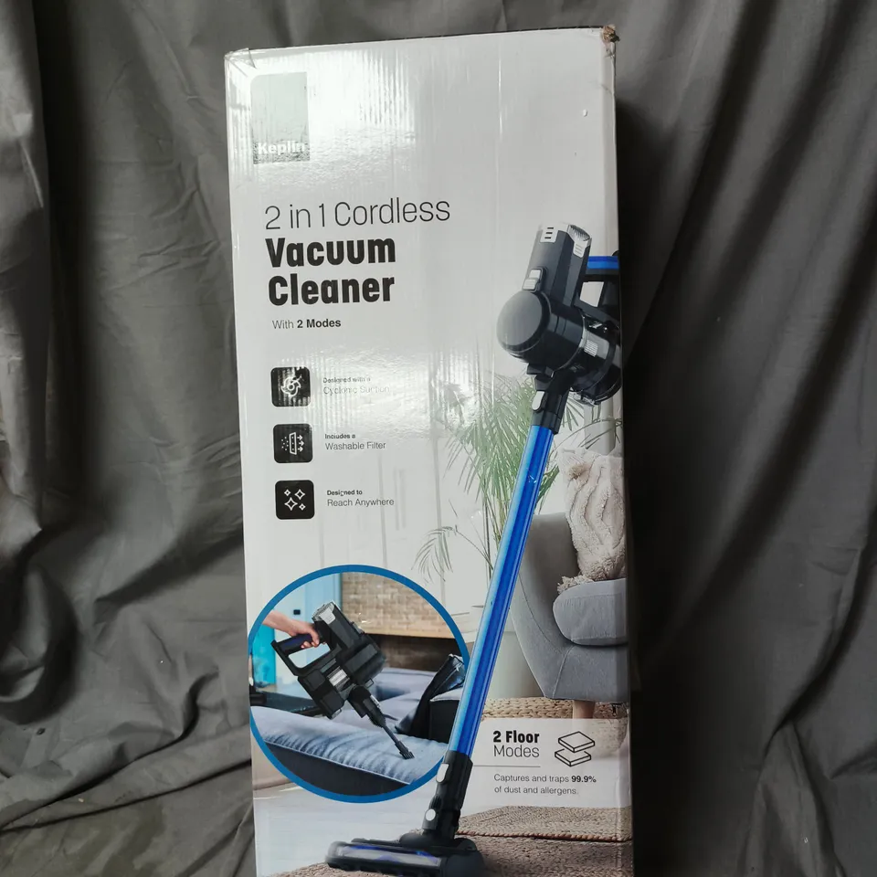 KEPLIN 2-IN-1 CORDLESS VACUUM CLEANER – BOXED