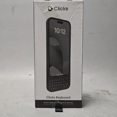 SEALED CLICKS KEYBOARD FOR IPHONE 16 PRO MAX 