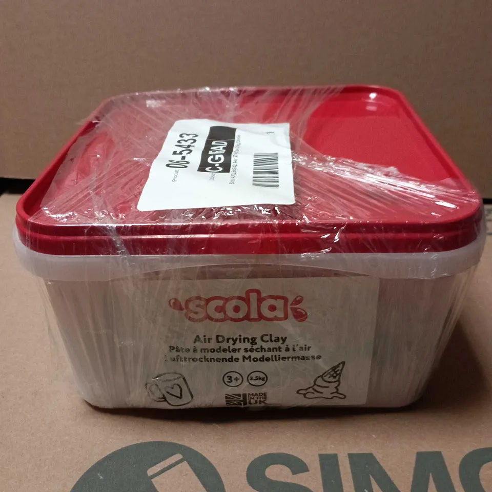 SCOLA AIR DRYING CLAY 2.5KG TUB 