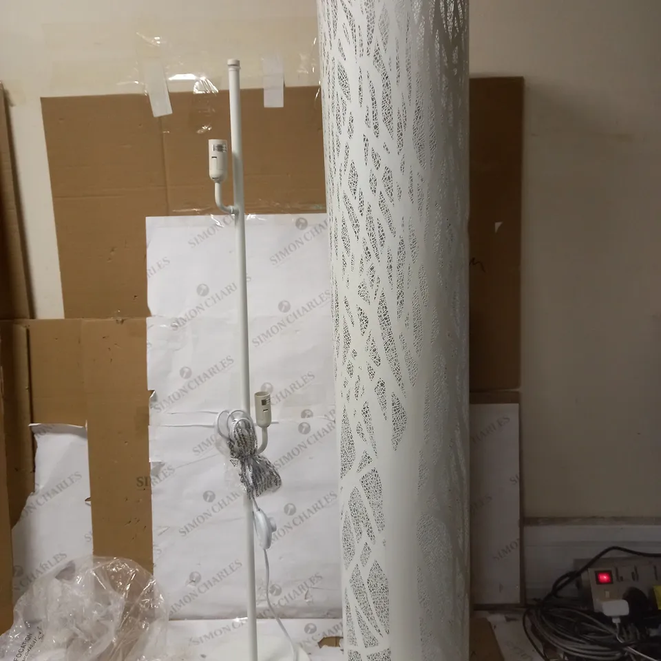 JOHN LEWIS DEVON FLOOR LAMP, WHITE [COLLECTION ONLY]