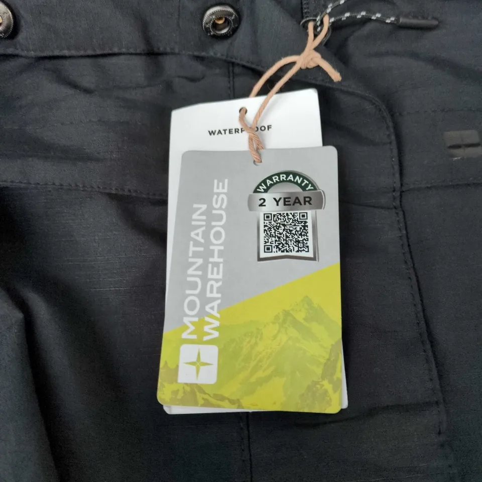 MOUNTAIN WAREHOUSE WATERPROOF JACKET – WOMEN'S, BLACK, UK 10 (EU 38, US 6)