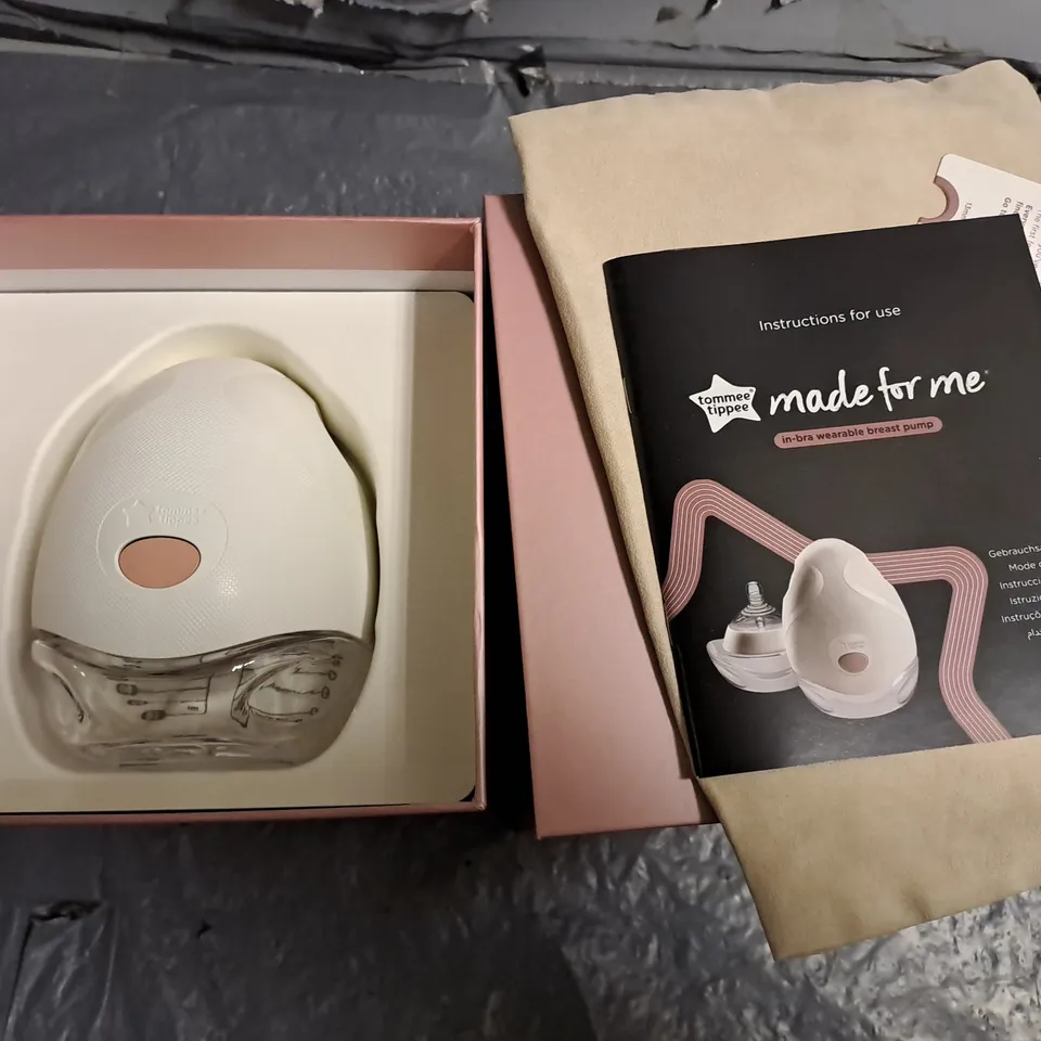 BOXED TOMMEE TIPPEE MADE FOR ME IN-BRA WEARABLE BREAST PUMP