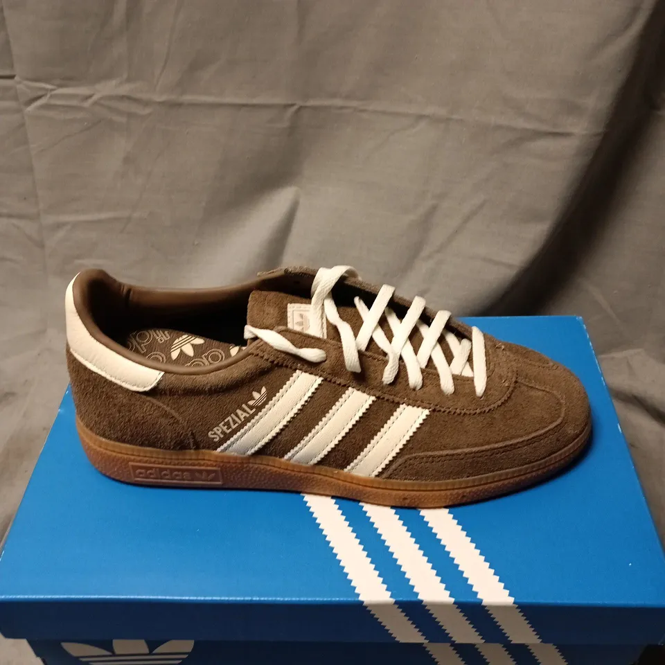 ADIDAS SPEZIAL BROWN SUEDE TRAINERS – BOXED SIZE 7