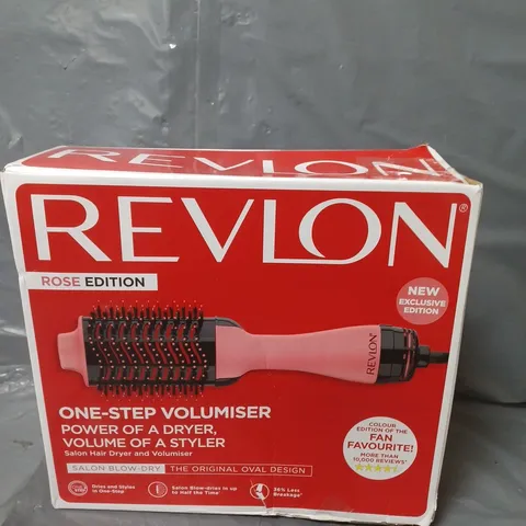 BOXED REVLON LONDON ONE-STEP VOLUMISER - ROSE