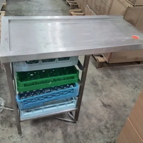 STAINLESS STEEL COMMERCIAL COUNTER TOP SINK ATTACHMENT 