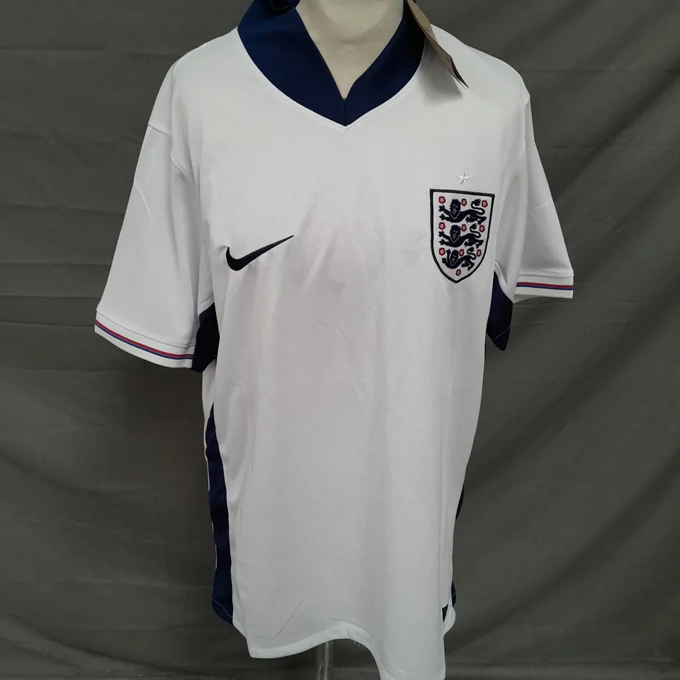 NIKE FOOTBALL ENGLAND JERSEY IN WHITE/BLUE SIZE L
