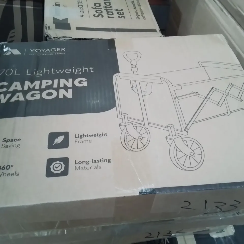 BOXED VOYAGER 70L LIGHTWEIGHT CAMPING WAGON 