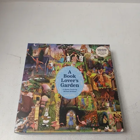 A BOOK LOVER'S GARDEN – 1000-PIECE JIGSAW PUZZLE BY MICHAEL KIRKHAM
