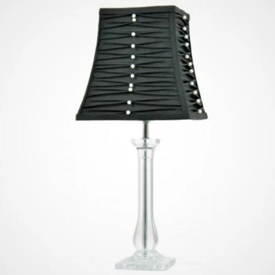BOXED HOUSE ADDITIONS BALMORAL TABLE LAMP BLACK 57CM (2 BOXES)